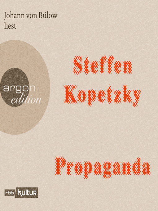 Title details for Propaganda by Steffen Kopetzky - Wait list